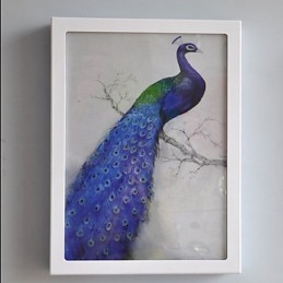 Peinture contemporaine moderne intégrée pour appliques murales à lumière ambiante