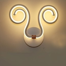 Applique murale moderne et simple en aluminium, lampe de chevet créative pour couloir