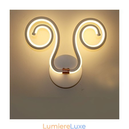 Applique murale moderne et simple en aluminium, lampe de chevet créative pour couloir Applique murale moderne et simple en aluminium, lampe de chevet créative pour couloir