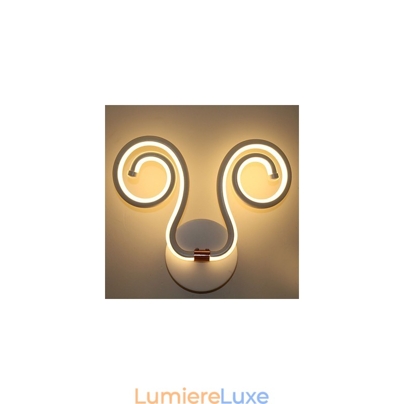 Applique murale moderne et simple en aluminium, lampe de chevet créative pour couloir