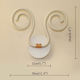 Applique murale moderne et simple en aluminium, lampe de chevet créative pour couloir