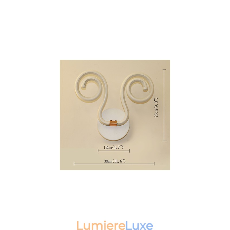 Applique murale moderne et simple en aluminium, lampe de chevet créative pour couloir