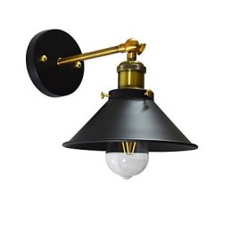 Applique murale simple en fer avec sabre laser noir muet