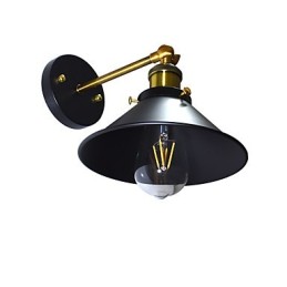 Applique murale simple en fer avec sabre laser noir muet