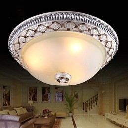 Lampe dôme en verre et résine de type européen, douce et absorbante