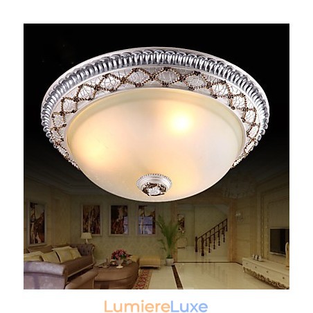 Lampe dôme en verre et résine de type européen, douce et absorbante Lampe dôme en verre et résine de type européen, douce et absorbante