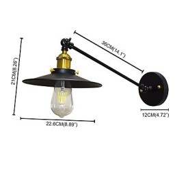 Lampe murale Buzz Wall Iron Dumb Black Lampe sabre laser sur le mur