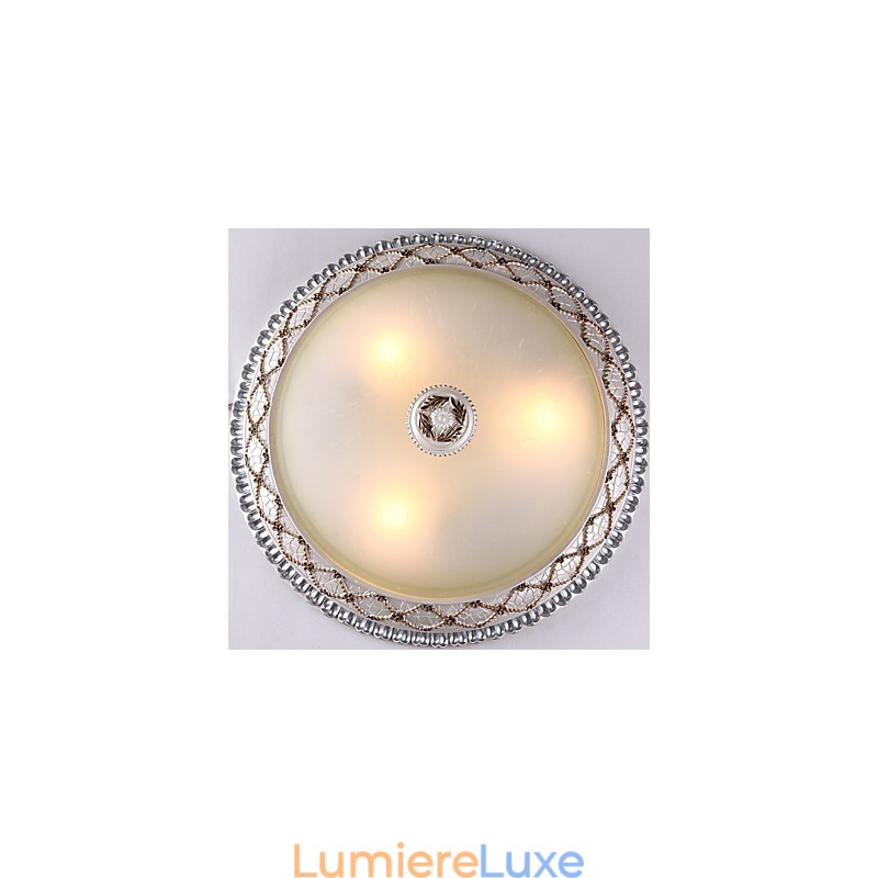 Lampe dôme en verre et résine de type européen, douce et absorbante