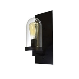 Applique murale en acier peint, style rétro, style américain, style sabre laser, style noir