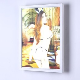 Peinture contemporaine moderne intégrée pour appliques murales à lumière ambiante