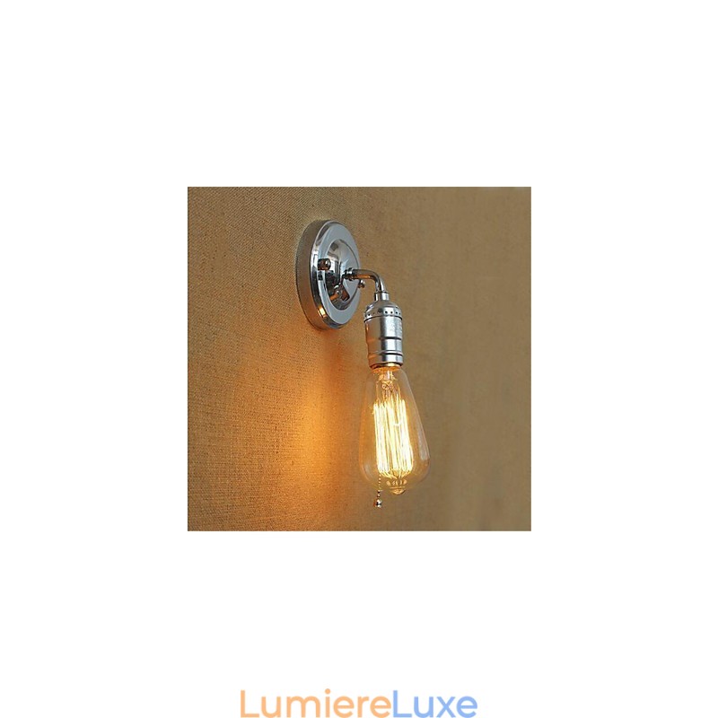 Applique murale rétro à bras pivotant de style mini avec éclairage d'ambiance