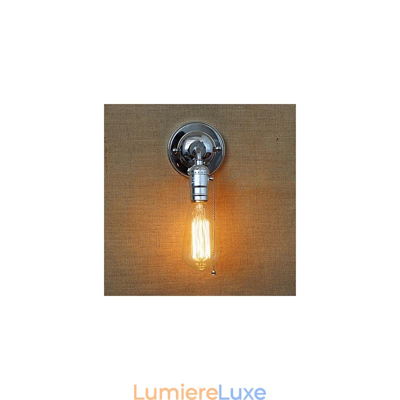 Applique murale rétro à bras pivotant de style mini avec éclairage d'ambiance
