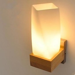 Lampe murale en bois massif, style nordique, pour salon, couloir, balcon, chambre à coucher, tête de lit