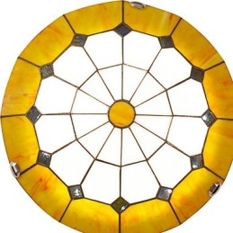 Plafonnier de style méditerranéen romantique, diamètre 50 cm