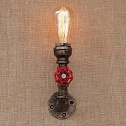 Applique murale style mini avec éclairage d'ambiance et peinture rétro country