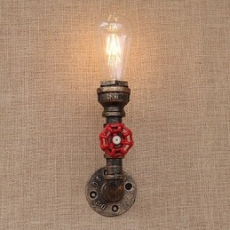Applique murale style mini avec éclairage d'ambiance et peinture rétro country