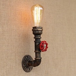 Applique murale style mini avec éclairage d'ambiance et peinture rétro country