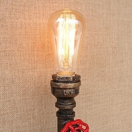 Applique murale style mini avec éclairage d'ambiance et peinture rétro country