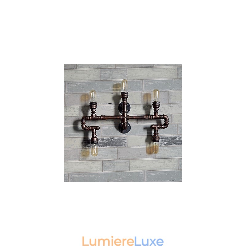 Peinture contemporaine moderne intégrée pour appliques murales à lumière ambiante