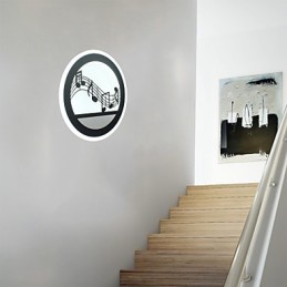Lampe murale créative en acrylique pour chambre à coucher, couloir, entrée, escalier, balcon, moderne et simple