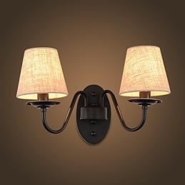 Applique murale rustique simple et vintage avec lumière ambiante
