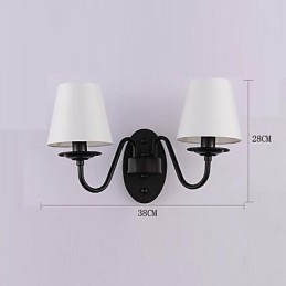 Applique murale rustique simple et vintage avec lumière ambiante