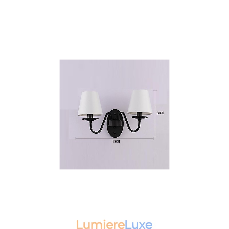 Applique murale rustique simple et vintage avec lumière ambiante