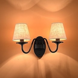 Applique murale rustique simple et vintage avec lumière ambiante