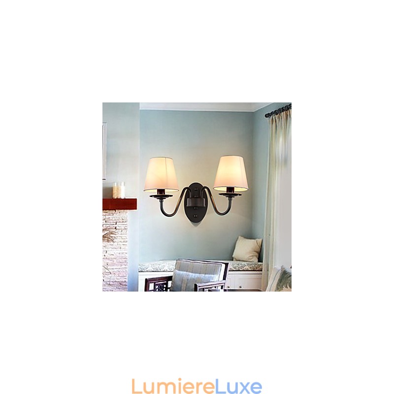 Applique murale rustique simple et vintage avec lumière ambiante