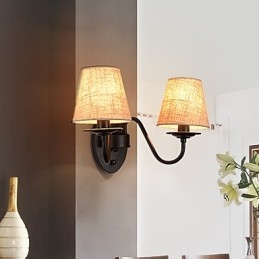 Applique murale rustique simple et vintage avec lumière ambiante