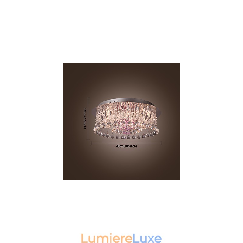 Lustre en cristal de luxe avec 12 lumières Louis Design