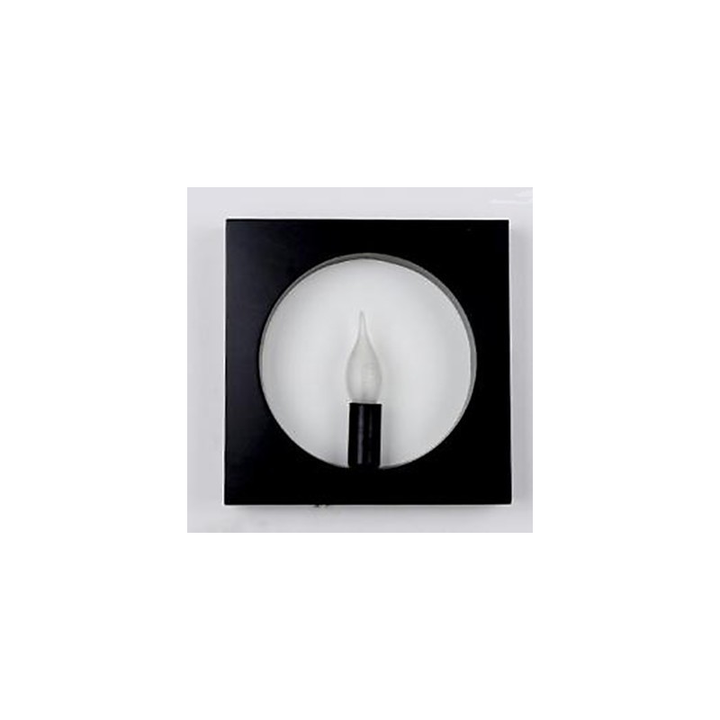 Applique murale moderne et simple en fer, style créatif, pour salon, couloir, tête de lit, cadre carré, lampes et lanternes décoratives