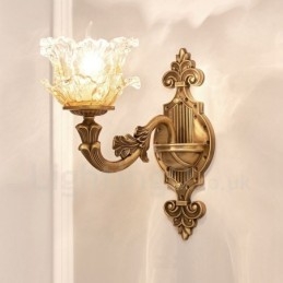 Appliques murales d'intérieur de luxe en métal pour salon, salle à manger, chambre à coucher, style classique et traditionnel