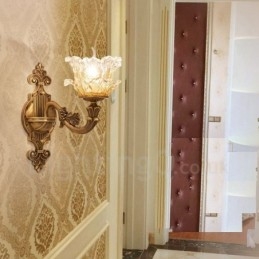 Appliques murales d'intérieur de luxe en métal pour salon, salle à manger, chambre à coucher, style classique et traditionnel