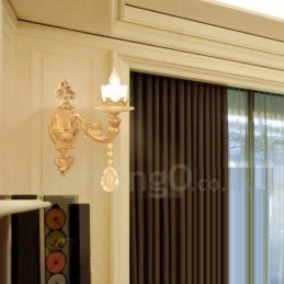 Appliques murales d'intérieur de luxe en métal pour salon, salle à manger, chambre à coucher, style classique et traditionnel