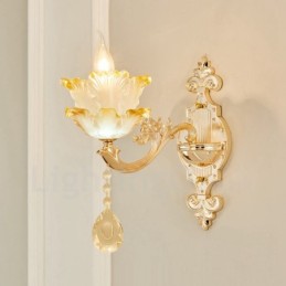 Appliques murales d'intérieur de luxe en métal pour salon, salle à manger, chambre à coucher, style classique et traditionnel