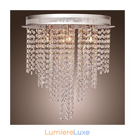 Plafonnier en métal galvanisé de style mini cristal contemporain moderne Plafonnier en métal galvanisé de style mini cristal contemporain moderne