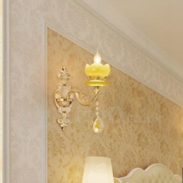 Appliques murales d'intérieur de luxe en métal pour salon, salle à manger, chambre à coucher, style classique et traditionnel