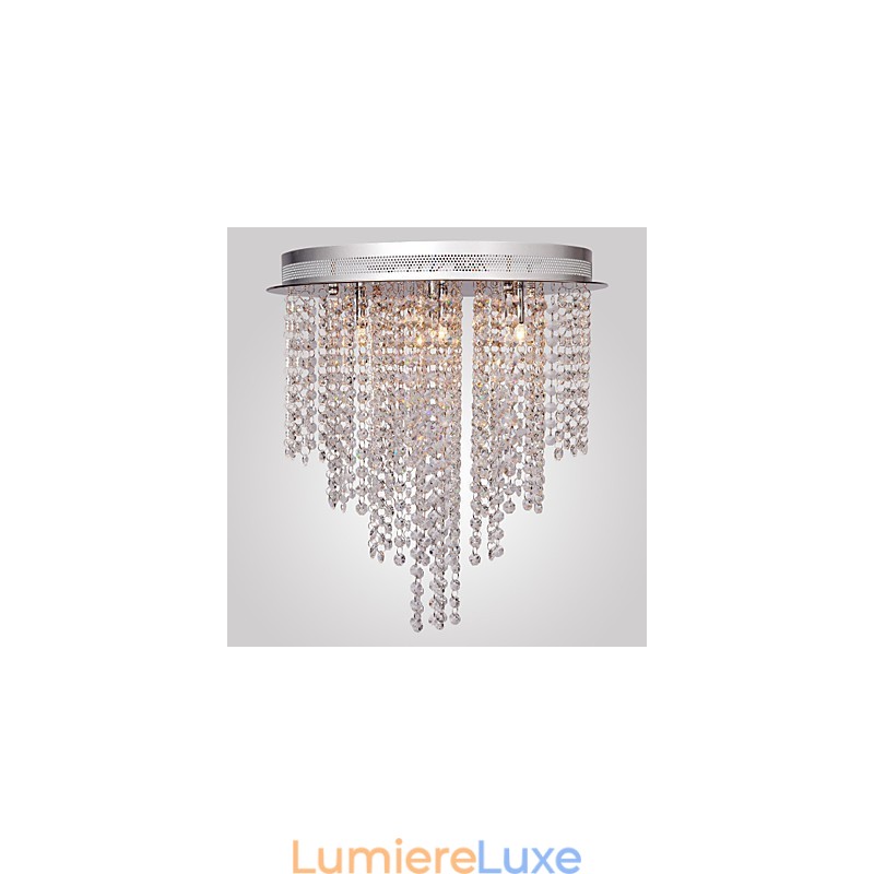 Plafonnier en métal galvanisé de style mini cristal contemporain moderne