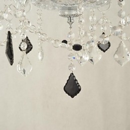 Lustre en verre cristal contemporain moderne