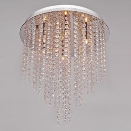 Plafonnier en métal galvanisé de style mini cristal contemporain moderne