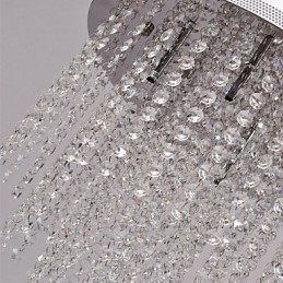Plafonnier en métal galvanisé de style mini cristal contemporain moderne