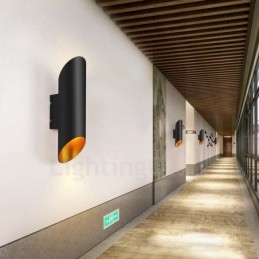 Appliques murales contemporaines en alliage d'aluminium à montage encastré