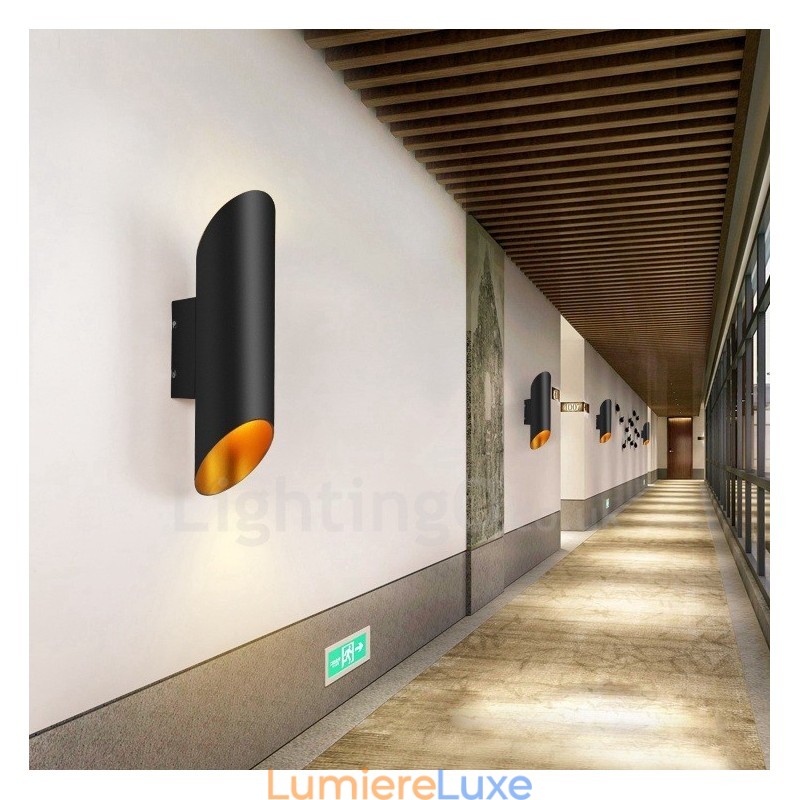 Appliques murales contemporaines en alliage d'aluminium à montage encastré