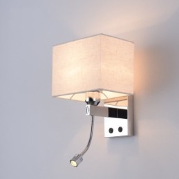 Lampe de chevet en tissu créatif pour chambre d'hôtel moderne, couloir, balcon, lampe murale