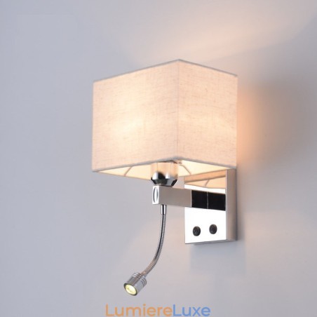 Lampe de chevet en tissu créatif pour chambre d'hôtel moderne, couloir, balcon, lampe murale Lampe de chevet en tissu créatif pour chambre d'hôtel moderne, couloir, balcon, lampe murale