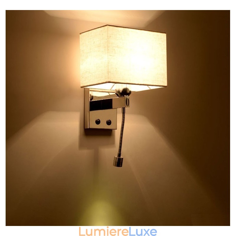 Lampe de chevet en tissu créatif pour chambre d'hôtel moderne, couloir, balcon, lampe murale