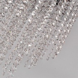 Plafonnier en métal galvanisé de style mini cristal contemporain moderne