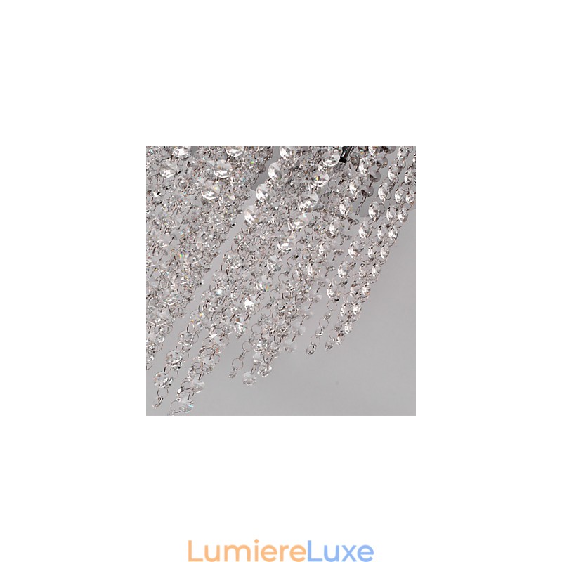 Plafonnier en métal galvanisé de style mini cristal contemporain moderne