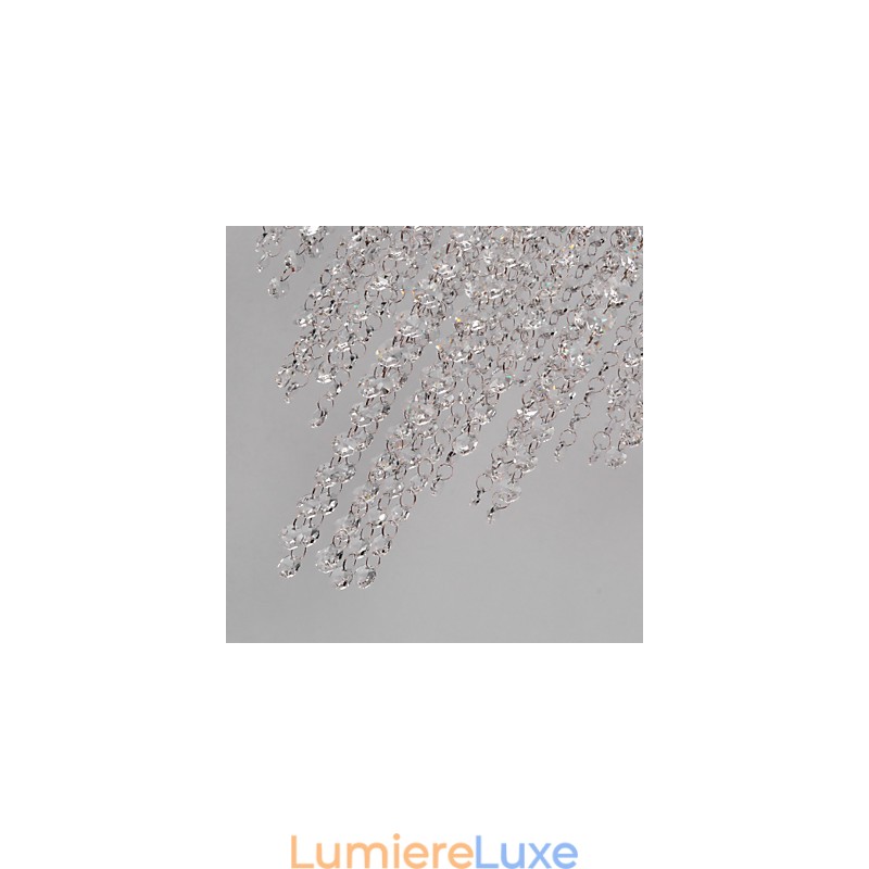 Plafonnier en métal galvanisé de style mini cristal contemporain moderne